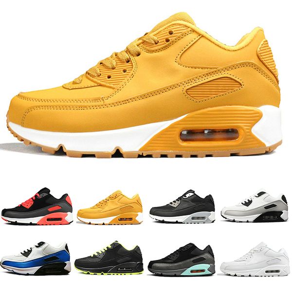 

2019 New 90 Running Shoes For Men Women Triple Black White Red jogging Outdoor 90s Mens Trainers Designer Sports Sneakers Size 36-45