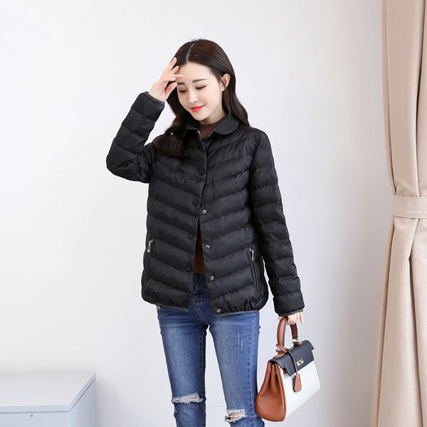 

short women's cotton clothes fall and winter 2019 new korean edition down cotton clothes by145, Black