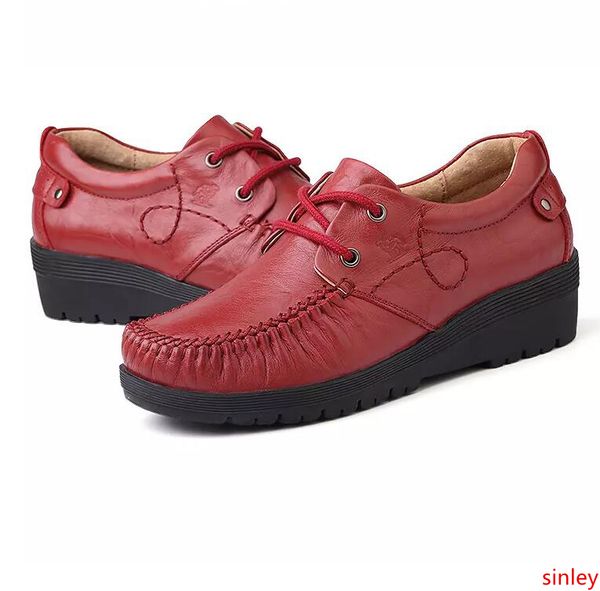 

designer women casual shoes brown black red leather flats womens fashion trainers sports sneakers size 35-40 05