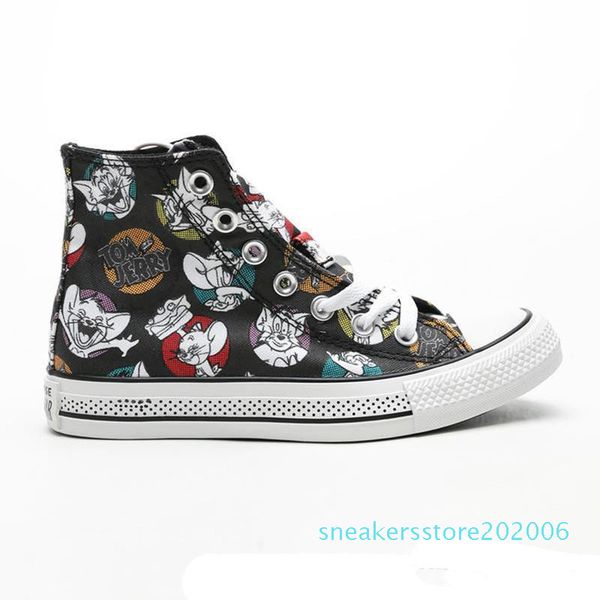 

designer 2020 fashion new cartoon star 1970s hi tom & jerry casual canvas men women skateboarding sneaker trainers fashion plimsolls s06