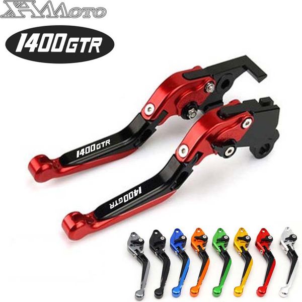 

adjustable foldable extendable motorcycle accessories cnc brake clutch levers for gtr1400 gtr 1400 concours 2007-2016