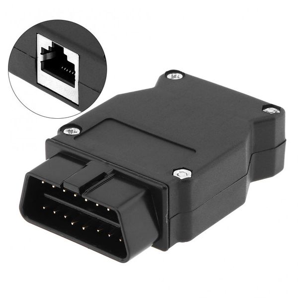 

plastic obd-ii 16pin male auto extension opening cable car diagnostic interface connector plug with cable plug mouth