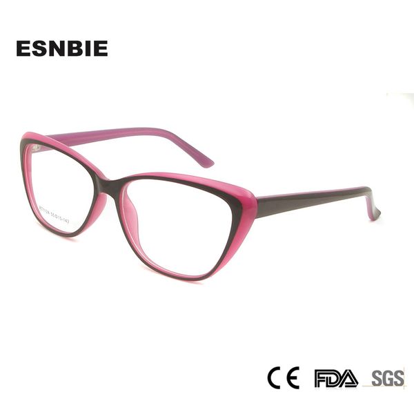 

ultralight women's trendy optical eyeglasses women cat eye fashionable spectacle frame goggles prescription eyewear myopic glass, Black