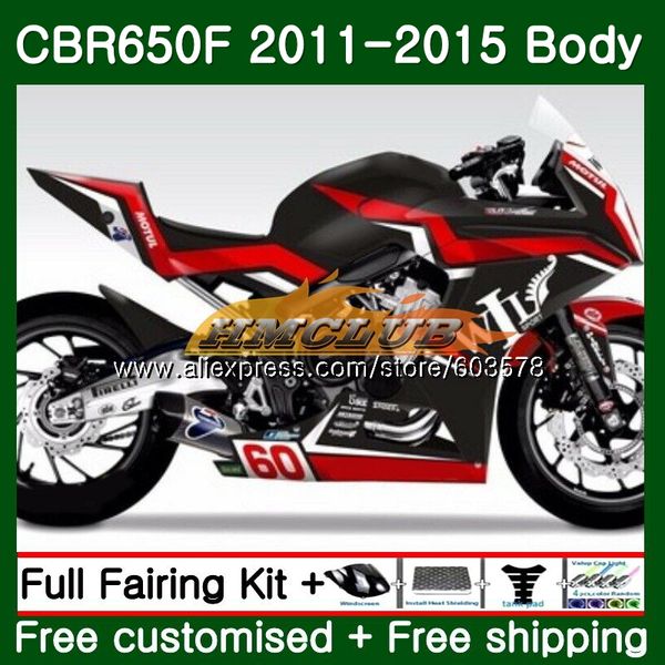 

cbr-650f for cbr 650f 650 f 2011 2012 2013 2014 2015 130cl.1 gloss color cbr650 f cbr-650 cbr650f 11 12 13 14 15 fairing, Black
