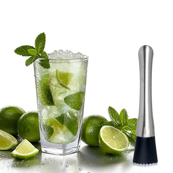 

stainless steel cocktail muddlers creative ice cube artifact bar supplie metal straw eco friendly reusable straw beer tool