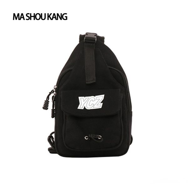

couple chest bag korean trend personality canvas crossbody bag new men fashion wild shoulder