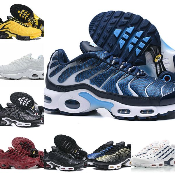 

sell 2020 new original air tn plus running shoes breathable mesh black white blue tn requin jogging basketball tns trainer sports shoe