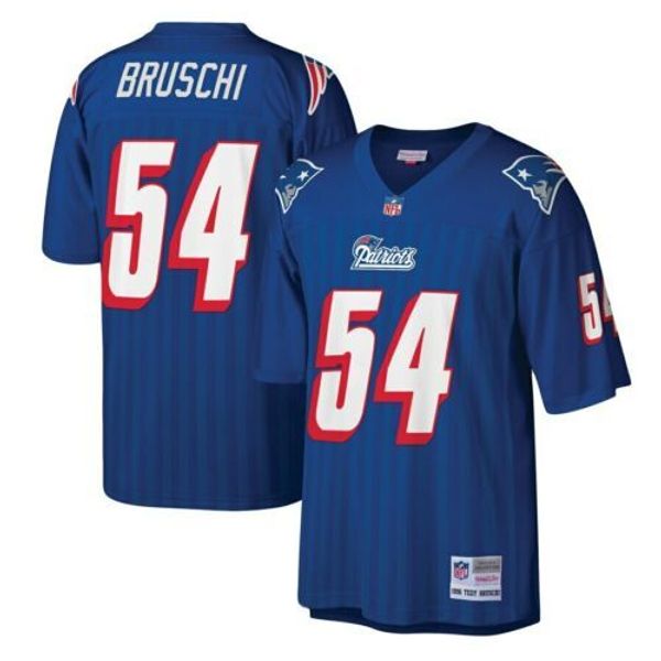 

tedy bruschi #54 mitchell & ness 1996 retired legacy jersey, Gray