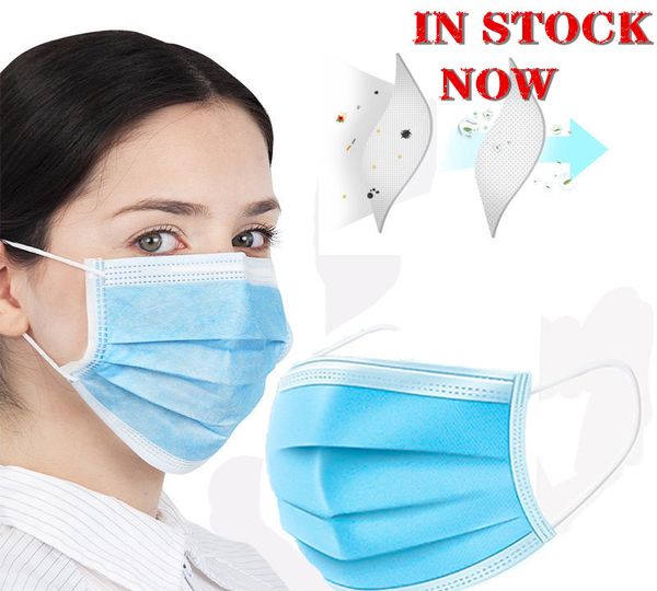 

disposable protective mask three layers of meltblown cloth masks fast delivery