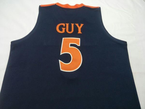 

урожай мужчины uva cavalierss кайл guy # 5 колледж real вышивка джерси размер s-4xl или настраиваемое любое имя или номер джерси, Black;red