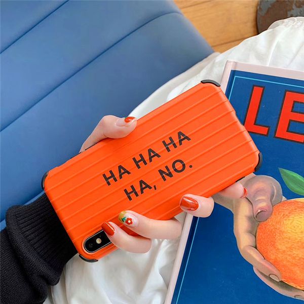 

one piece luxury phone case for iphone 6s 7 8p x xs xr fashion letter with anti-fall trunk designer phone case back cover