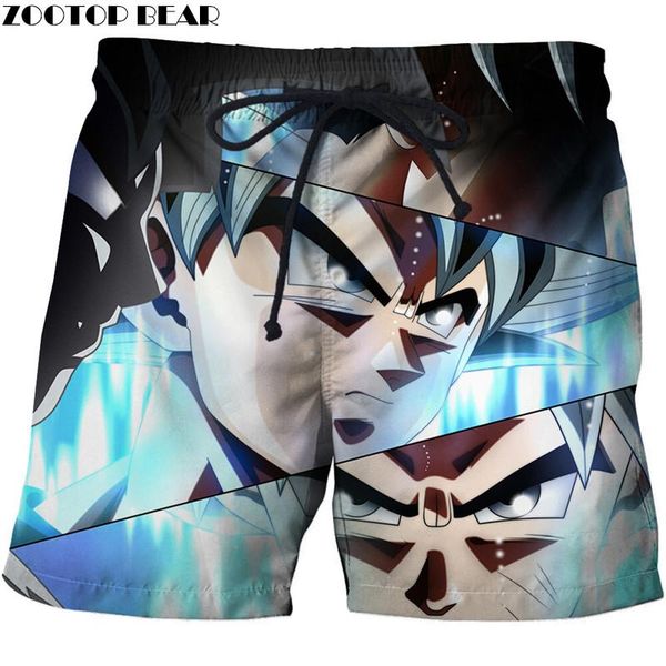 

аниме лицо блока 3d напечатаны летний пляж шорты мужчины свободного покроя доска шорты пляж быстро сухой купальники dropship новый, White;black