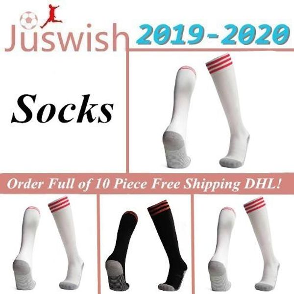 

and child socks 2019 ajax home soccer jerseys socks #21 de jong away ajax 19/20 #10 tadic #4 de ligt #22 ziyech men football socks, Black