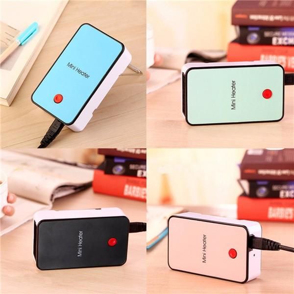 

портативный мини портативный электрический подогреватель зимы для рабочего воздуха вентилятор грелка - синий