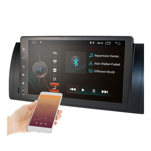 

9 inch android 9.1 2+16g car gps navigation multimedia player bluetooth autoradio car stereo player for bmw e39 e53 x5