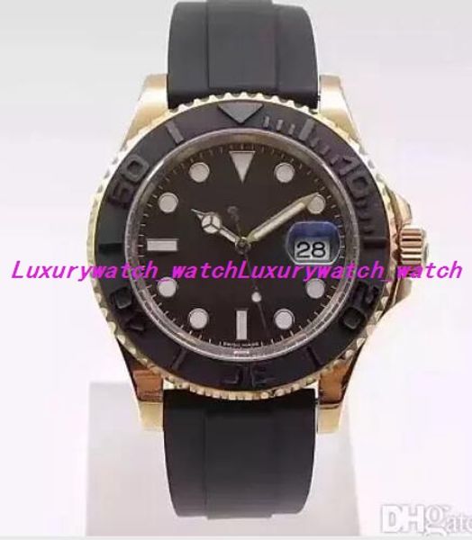 

Luxury watch v7 ver ion 40mm 116655 rubber band 18k ro e gold eta 3135 movement automatic waterproof men watch watche