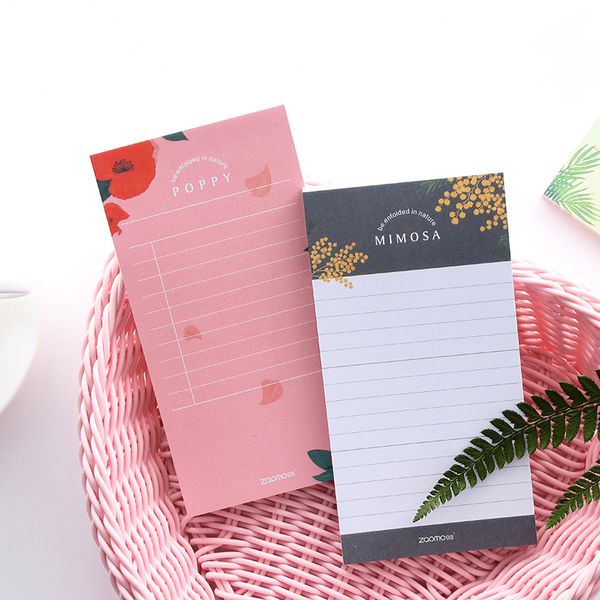 

6 pcs/lot llovely small floral prints color memo mini daily diary notebook planner note stationery office school supplies f376, Purple;pink