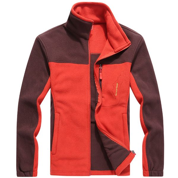 

softshell hiking jackets fleece jacket women's and men's autumn winter outdoor thickening zipper fleece stand collar sport coat, Blue;black