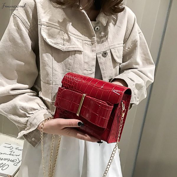 

crocodile pattern crossbody bags for women 2020 small handbag small bag pu leather hand bag ladies designer evening bags