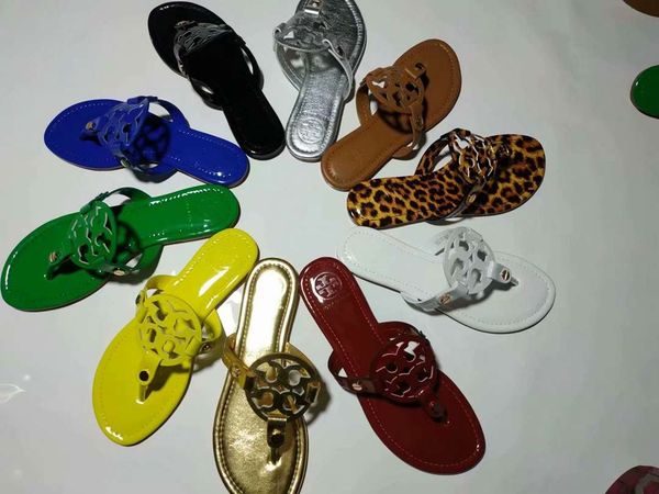 

new high-end brand summer ladies sandals leather women's sports and leisure pinch flat slippers 35-40 yards ing, Black