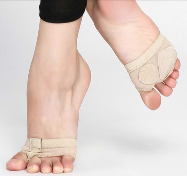 

professional belly ballet dance toe practice shoe foot thongs half sole footundeez for modern dance socks sandal step gym shoes