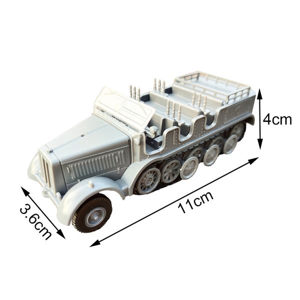 

1:72 m35 military truck 4d wheeled armored vehicle rubber-assembly model military toy car gifts for kids boy