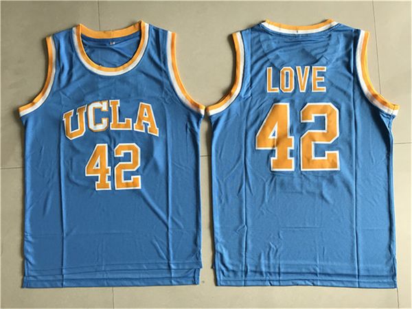 

ucla брюинз # 42 кевин лав college basketball трикотажных изделий, Black