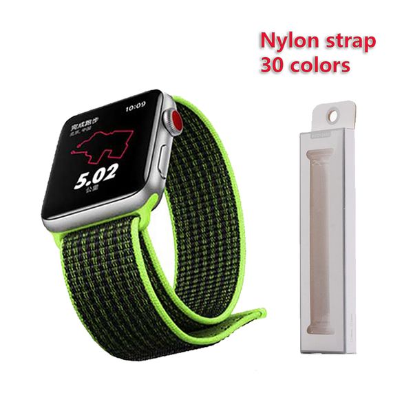 

38mm 42mm 40mm 44mm band for apple watch erie 1 2 3 woven nylon band trap for iwatch 4 colorful pattern cla ic buckle