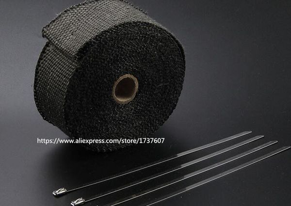 

15 motorcycles exhaust header pipe wrap heat manifold insulation cloth roll with motorcycle heat insulation
