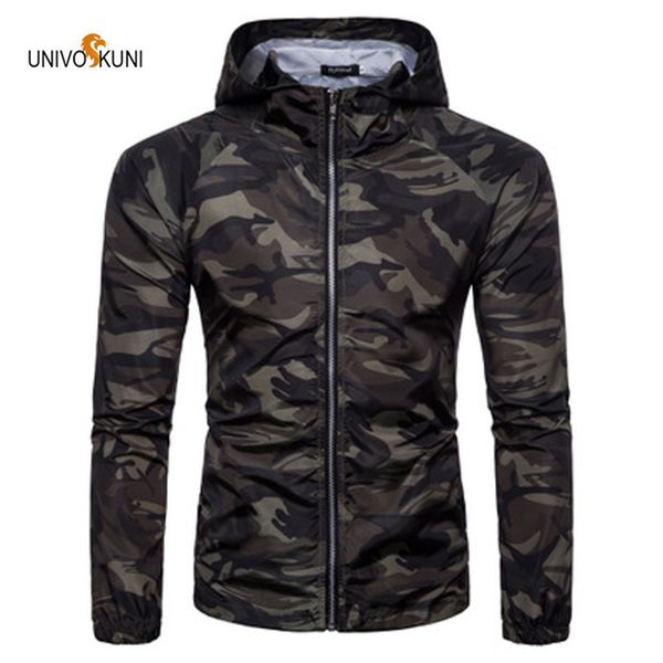

univos kuni outdoor sun protection clothing men's jacket spring and summer new men's camouflage hood size m-xxl wyr81, Black;brown