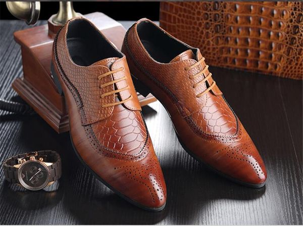 

мужчины s платье обувь 2019 новое прибытие формальные бизнес обувь мужчины старинные дизайн шнуровке кожаные ботинки 19ss, Red;white