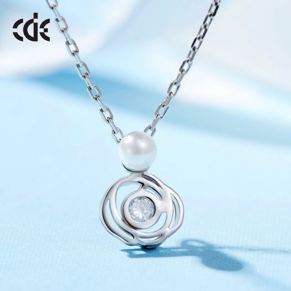 

wedding party silver s925 beaded pearl gift woman lady diamond jewelry ring for bride acting initiation graduation cde-718