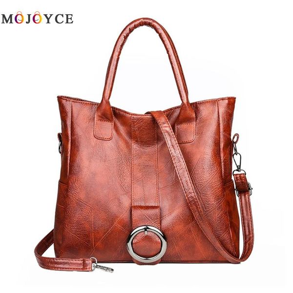 

luxury handbags women designer large capacity shoulder bags pu leather vintage messenger pure color crossbody bags