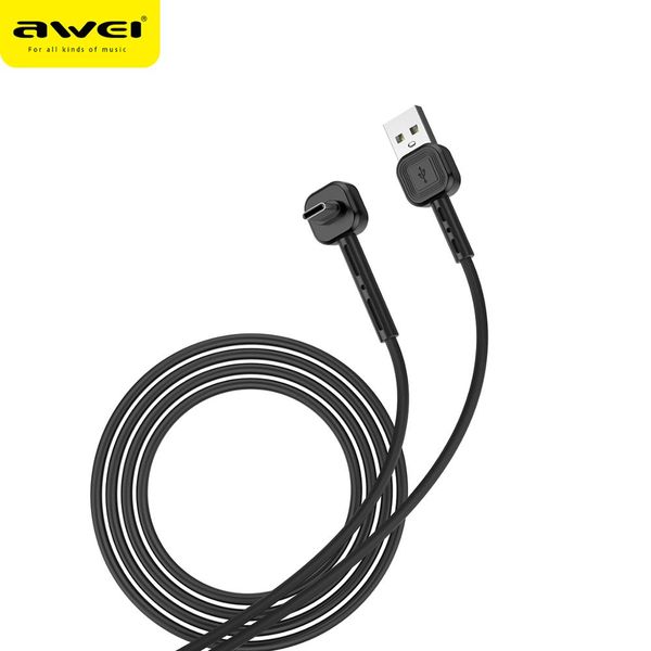 

awei cl-66 1м usb type-c 90 градусов быстрая зарядка usb c телефонный кабель для huawei p30 p40 pro samsung s20 s10 примечание 10
