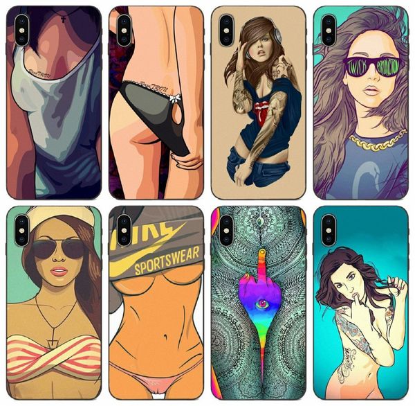 

tongtrade] горячий флирт sexy girl моды товары чехол для iphone 8 7 6 5s plus x xs 11 pro max samsung a50s huawei gr5 lg x сила 3 ​​пользов