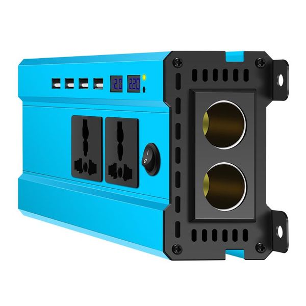 

150w 12v dc to 220v ac cigarette lighter power supply car power inverter adapter with 0.5a usb charger port audio transformer