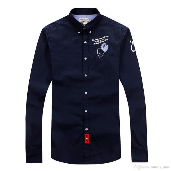 

eden park рубашка с длинным рукавом для мужчин высокое качество хороший дизайн бизнес повседневный стиль хлопчатобумажная ткань размер m  x, White;black