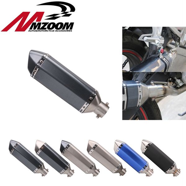 

51mm universal motorcycle exhaust modified scooter exhaust muffler gy6 for r1 r3 r6 fz6 z1000 gsxr600