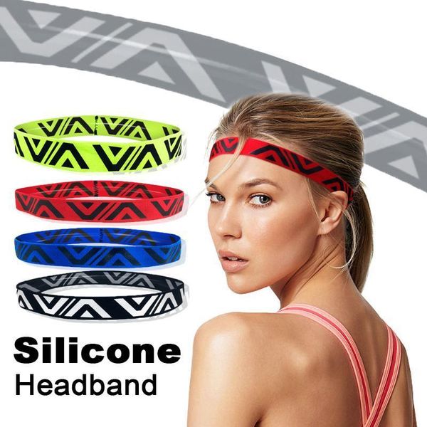 

25*2cm yoga running fitness headband sport hair band football anti-slip elastic sweatband gym sport headband yoga accessories, Yellow;black