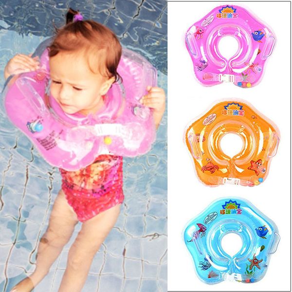 

swimming baby pools accessories infant baby neck float tube ring safety inflatable ring for bathing circle float