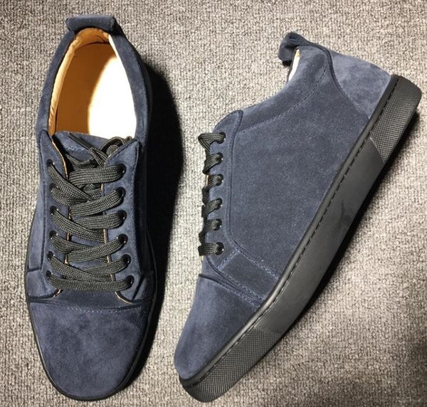 

new designer sneakers red bottoms shoes shoes shoe for spike cut crystal c667 men and women low party wedding suede leather sneakers lu utcd, Brown;gray