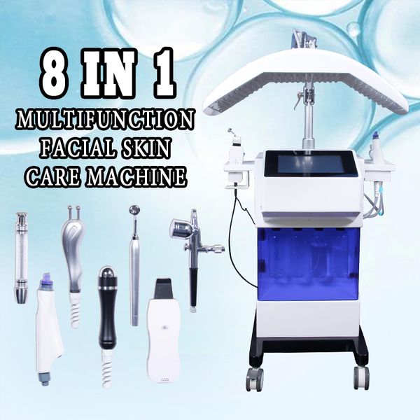 

8 in 1 multifunction dermabrasion machine diamond dermabrasion oxygen injector for head spot removal microdermabrasion hydrafacial machine