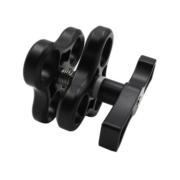 

aluminum alloy 1'' ball clamp 3 mount hole for diving underwater camera arm tray for gopro led light