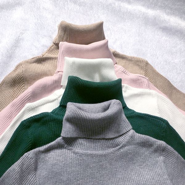 

sweater women winter 2019 turtleneck black sweater women knitted pull jumper soft pullover sweaters pullovers, White;black