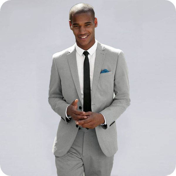 

new classic latest coat pant designs grey man blazers jacket costume homme notched lapel 2piece slim fit man suit mens wedding suits, Black;gray