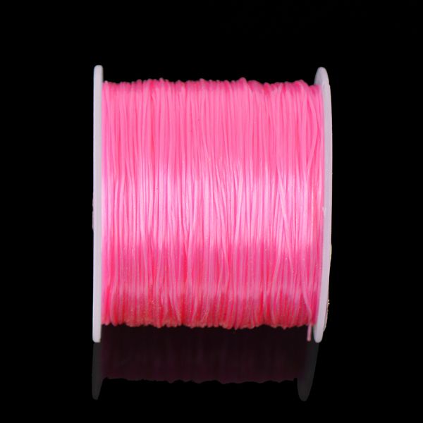

50 yards stretch polyester crystal string cord jewelry making diy pink, Blue;slivery