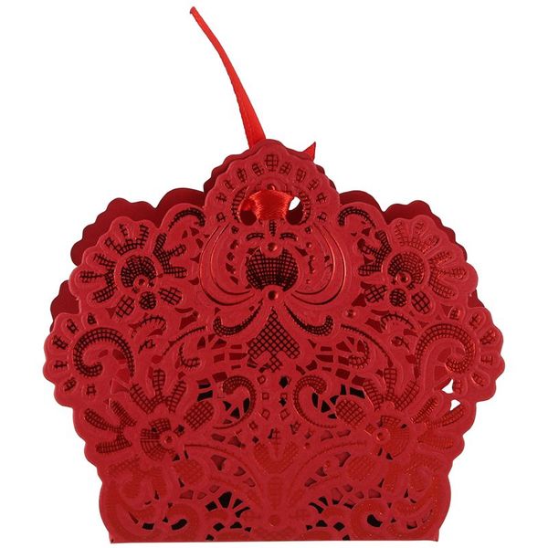 

100pcs favor box candy wedding gift boxes (red