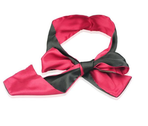 

silk patch satin reversible eye mask bondage blindfold ribbon soft shade woadm