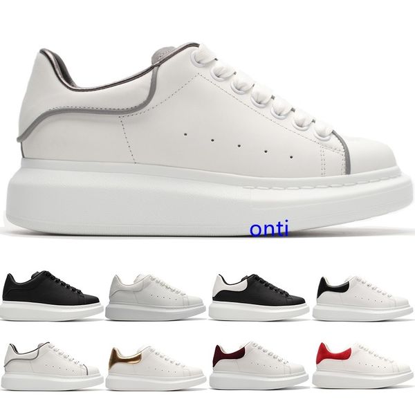 

дизайнер повседневная обувь белый черный золото красный мальчик девочка мужчины женщины кожаной обуви моды классическая платформа партии тре, Black