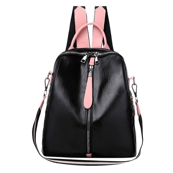 

teenage backpacks for girl waterproof large capacity computer anti-thief women's backpack solid color shoulder bag mochila mujer